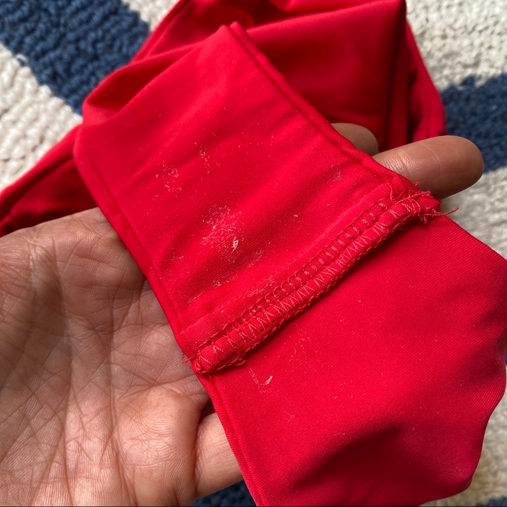 🌶 REVERSE RED HIGH WAIST STRAPLESS BIKINI! - Picture 10 of 15